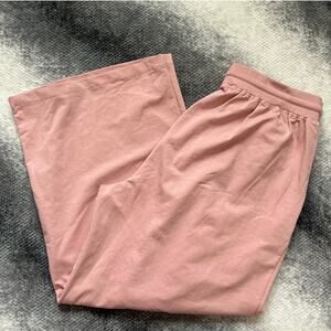 Bishop + Young Wide Leg Lounge Knit Pants Blush Pink Women Size 1X - NWT
